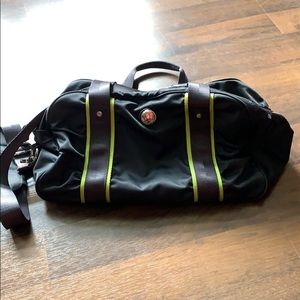 Lululemon gym bag or purse grey and green